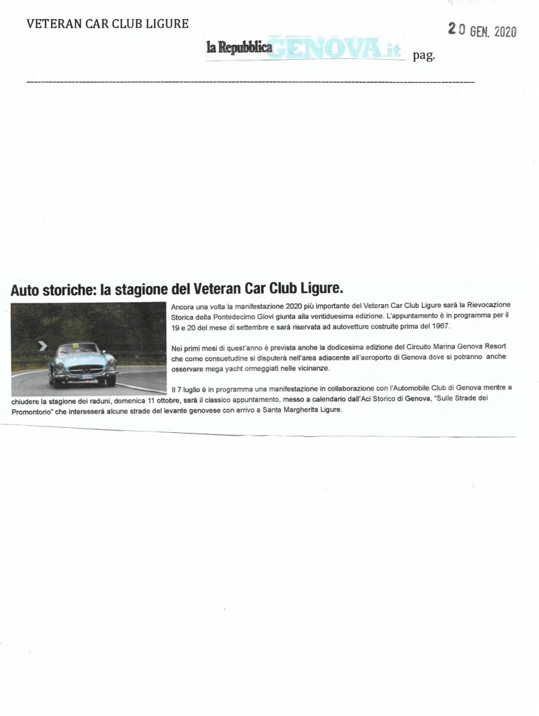 3 20 gennaio La Repubblica.it ed Genova