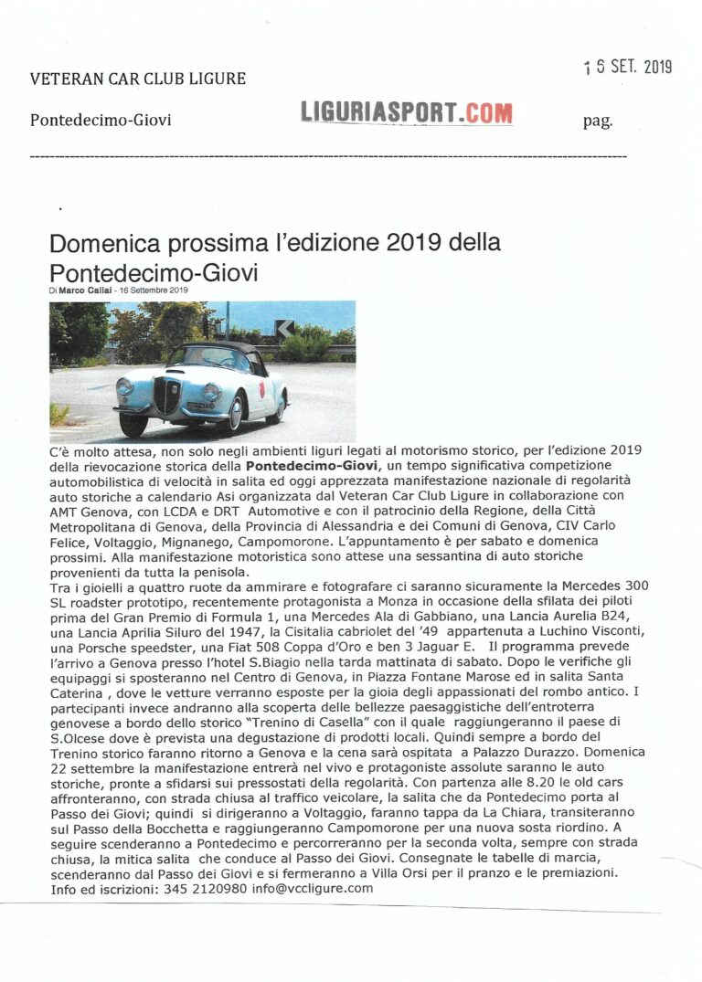 46 Liguriasport.com 16 settembre