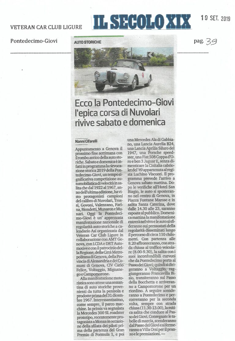 52 Il Secolo XIX 19 settembre