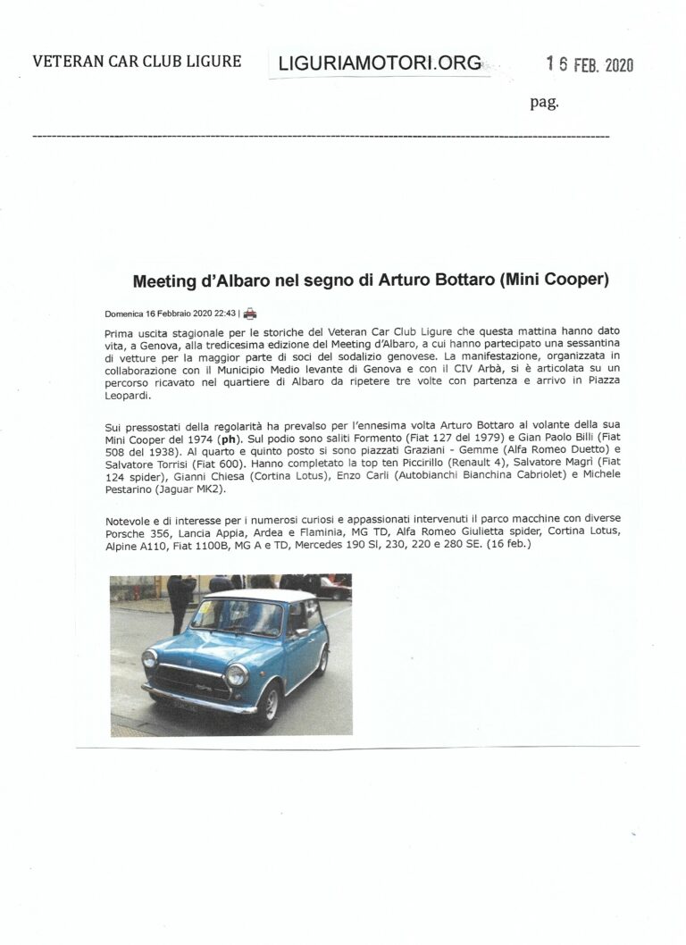 9 Liguriamotori.org 16 febbraio